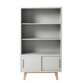 SWEET Grey wooden bookcase (166 x 93cm)