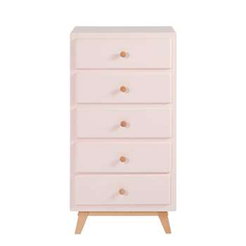 SWEET Light Pink 5-Drawer Chest (100 x 50cm)