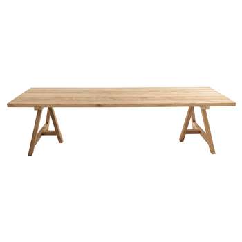 12/14-Seater Recycled Teakholz Garden Table (H76 x W300 x D100cm)