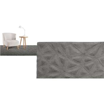 Tekari Large Wool Rug, Slate (160 x 230cm)