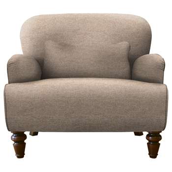 Tetrad Lewis Armchair, Mahogany Leg, Heather (H77 x W86 x D95cm)