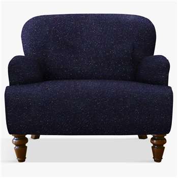 Tetrad Lewis Armchair, Mahogany Leg, Skye Midnight Speckle (H77 x W86 x D95cm)