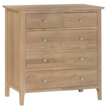 Trento Oak 2 over 3 Jumbo chest (H120 x W100 x D42cm)