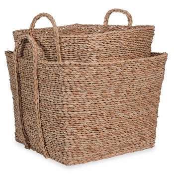TRIBU 2 square woven baskets (H34 x W45 x D45cm)