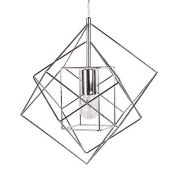 TRIO Chrome Effect Metal Cage (39 x 31cm)