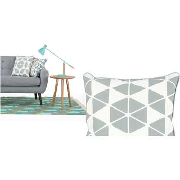 Trio Cushion, Grey (45 x 45cm)