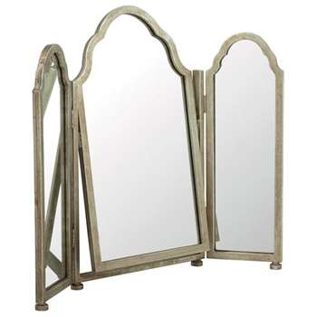 Trois Mirror - Antique Silver (70 x 84cm)