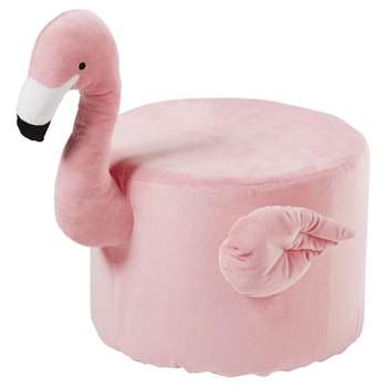 TROPICOOL Pink Flamingo Pouffe (H30 x W40cm)