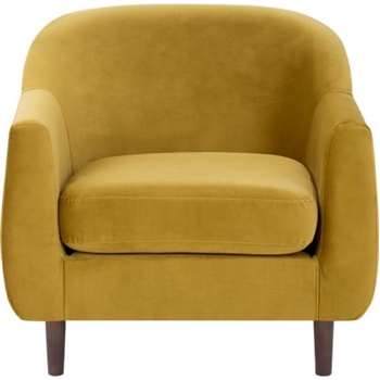 Tubby Armchair, Antique Gold Velvet (73 x 80cm)