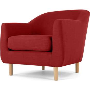 Tubby Armchair, Postbox Red (73 x 80cm)