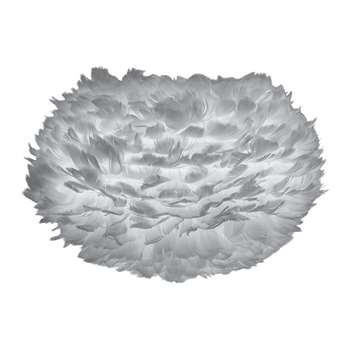 UMAGE - Eos Feather Lamp Shade - Grey - Medium (H30 x W45 x D45cm)