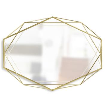 Umbra Prisma Mirror - Brass (H42.5 x W56.5 x D8.3cm)
