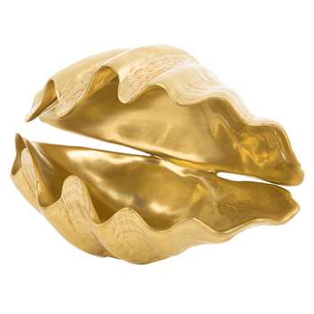 Villari - Porto Cervo Shell - Full Antique Gold - Small (H14 x W20cm)