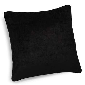 VINTAGE VELVET BELOUGA black velvet cushion (45 x 45cm)