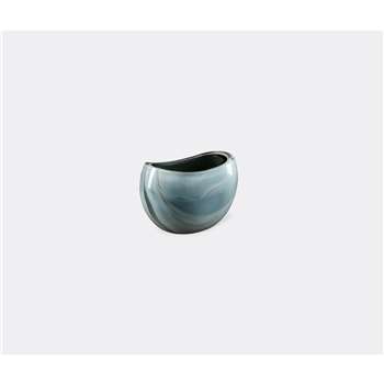 Visionnaire Decorative Objects - Marea vase, small in Grey / light blue (H17 x W17 x D17cm)