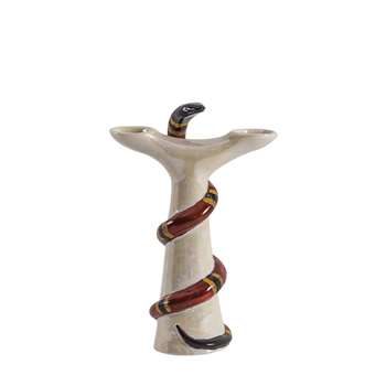 Vito Nesta - Snake Porcelain Candlestick (20 x 14.5cm)