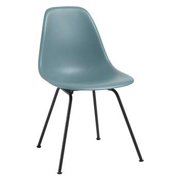 Vitra Eames DSX 43cm Side Chair, Ocean / Black