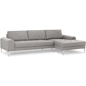 Vittorio Right Hand Facing Corner Sofa Group, Pearl Grey (81 x 289cm)