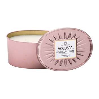 Voluspa - Vermeil 2 Wick Candle - Rosé Prosecco - 340g (H7 x W9.3 x D9.3cm)