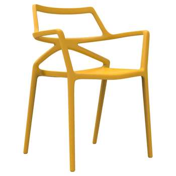 Vondom - Delta Chair - Mustard (H80 x W59 x D50cm)