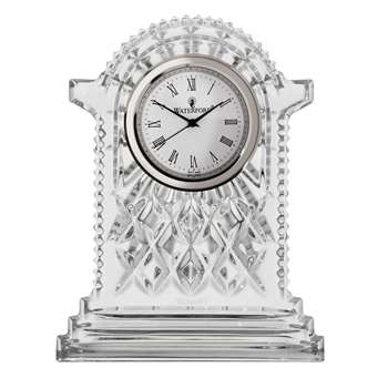 Waterford Crystal Lismore Carriage Clock, Large (H18.5 x W14 x D4.5cm)