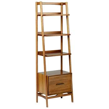 west elm Mid-Century Narrow Bookshelf, Acorn (H178.4 x W55.8 x D38.1cm)