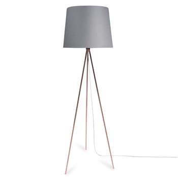 WHITY COPPER metal tripod floor lamp (148 x 42cm)