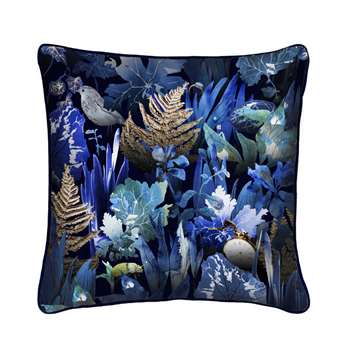 Woodland Undergrowth Luxury Silk Cushion (H45 x W45cm)