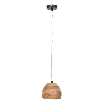 Woody Pendant Lamp in Mango Wood (Diameter 13cm)