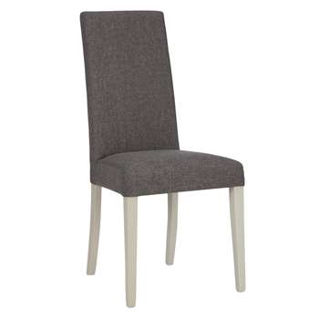 x John Lewis Alba Lydia Dining Chair, Soft Grey (99 x 46cm)