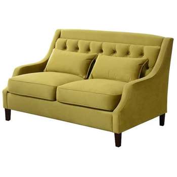 Zeno 2 seat Sofa Genova Olive (87 x 145cm)