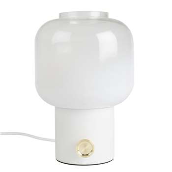 Zuiver Ombre Glass Table Lamp in White (29.5 x 20cm)