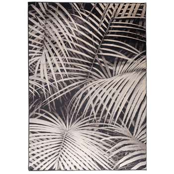 Zuiver Tropical Palm Leaf Print Rug by Night (H170 x W240cm)